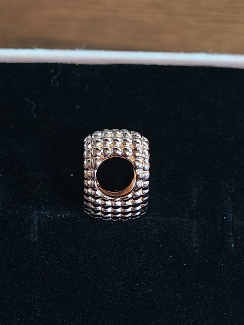 Authentic Pandora Rose Beaded Heart Charm 787516 New With Tags 14K Rose Gold - Picture 10 of 12
